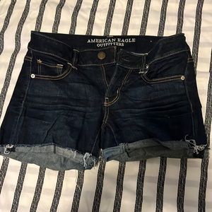 low rise stretch shorts